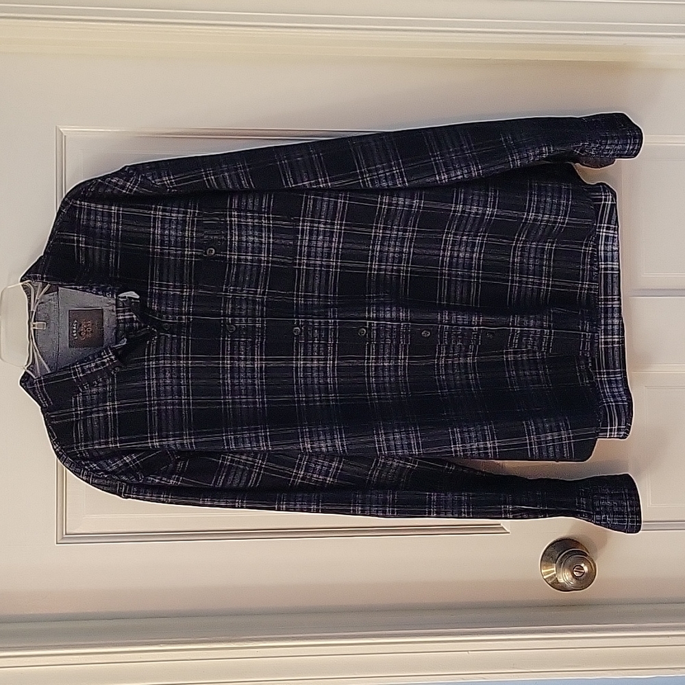 Legacy Copper & Oak Thin Wale Corduroy Plaid Shirt